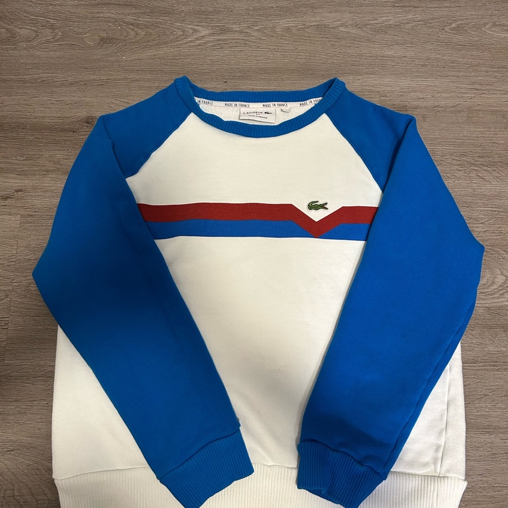🐊 Lacoste Women’s Made in France Colorblock Organic Cotton Sweater